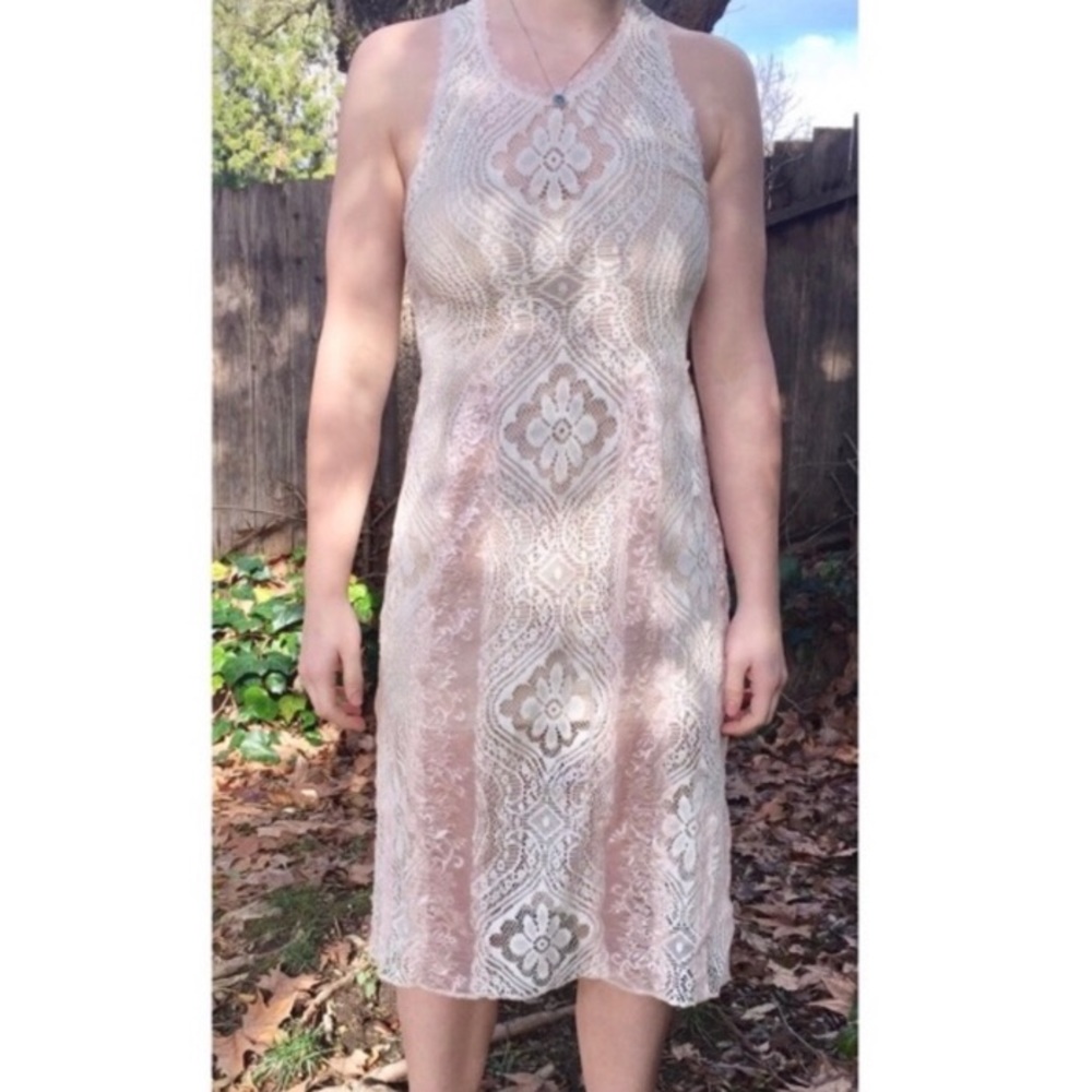 Rare Free People lace Miracle midi dress - Picture 7 of 7
